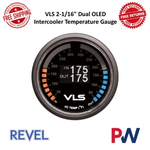 Revel Dual OLED Intercooler Temperature Gauge | 50 to 300 Deg F | 2 1/16 in Dia. - Picture 1 of 8