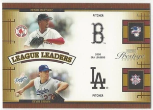 P Martinez K.Brown R Johnson R Clemens 2005 Playoff Prest League Leader Quad # 4 - Picture 1 of 4