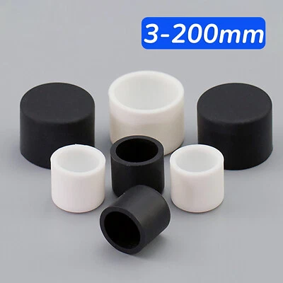 End Cap Round Silicone Rubber Blanking Stopper Cover for Pipe Tube Pole Rod Hose