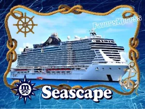 MSC PAISAJE MARINO CRUCERO FOTO IMÁN 4 X 3 PULGADAS - Imagen 1 de 1