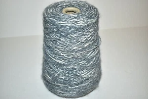 Yarn 24% WOOL 65% ACRYLIC 1% NYLON White/Gray  - Picture 1 of 6