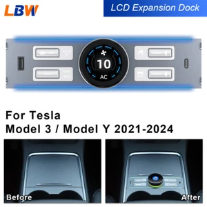 Estación de acoplamiento perno LCD apta para automóvil Tesla Model 3 Y 2021-2024 con 8 funciones - Imagen 1 de 12