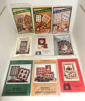 Vintage 1991-1992 Quilting Patterns & Instructions Christmas & Halloween - Image 1 of 2