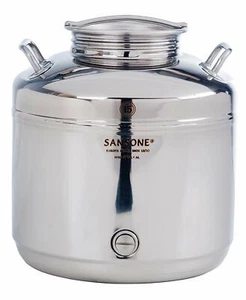 Sansone Fusto saldato Europa 15 litri lt inox contenitore olio vino bidone Rotex - Foto 1 di 5