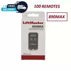 Lot of 100 Liftmaster 890MAX Universal Remote - Compatible with 371LM, 971LM - Picture 1 of 4
