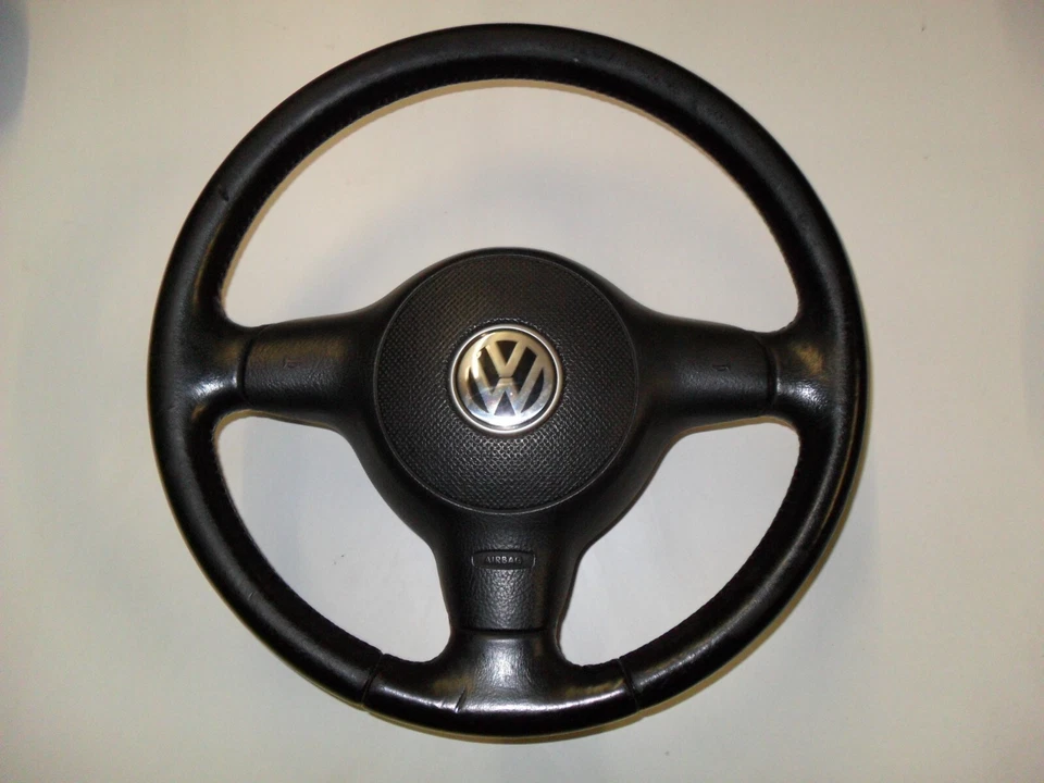 VW Polo 6N2 GTI 16V Lenkrad Lederlenkrad mit Roten Nähten - Bild 1 von 1