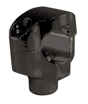 Elevadores de manillar negros Fat Bar de 1 1/4" para 06+ Harley FXSTC Custom Chopper 41003 Foto 1 de 4