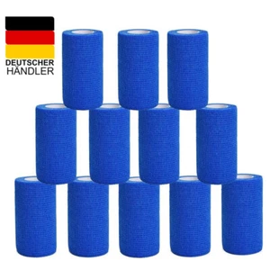 12/24 x selbsthaftende Haftbandagen 10 cm Fixierbinde kohäsiv Bandage Verband - Bild 1 von 18