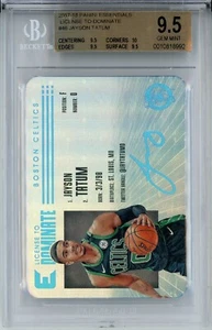 2017 Panini Essentials License to Dominate Jayson Tatum RC BGS 9.5 Gem Mint Plus - Bild 1 von 4