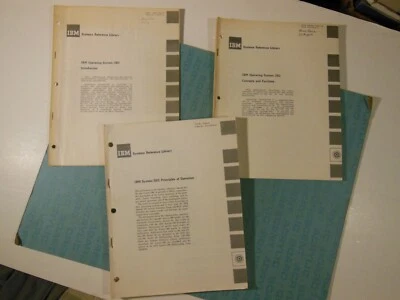 IBM Operating System/360 manuals, 1965, 1970, Info, Concepts, Principles - Image 1 of 4
