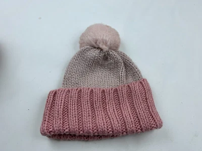 Gorra gorro rosa para mujer Apt. 9 Gruesos Cable Tejido Adulto Ropa de Esquí Pompón Informal Foto 1 de 4