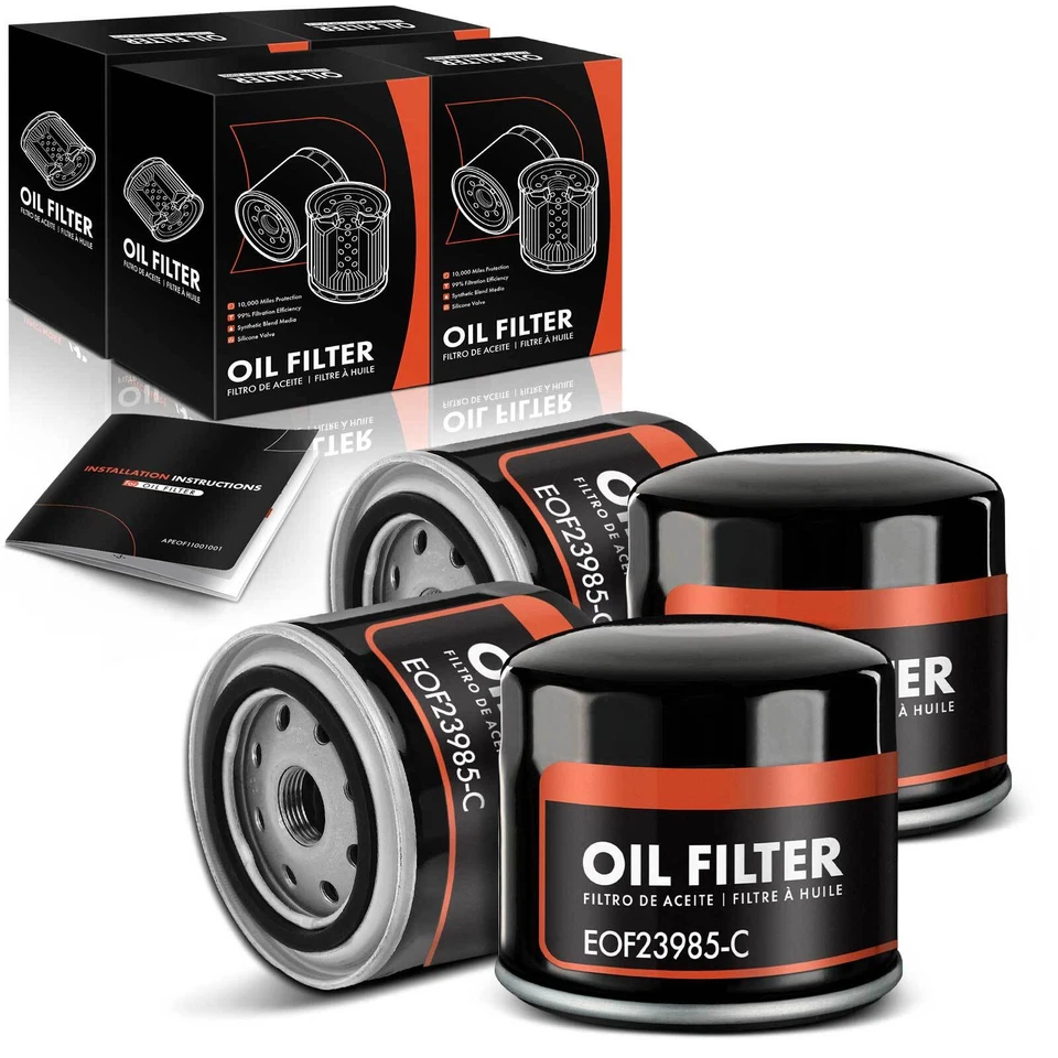 Filtro de aceite de motor 4 piezas para Jeep Cherokee Chevrolet Dodge Renault Peugeot Eagle Foto 1 de 4