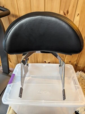 Victory Cross Roads Passenger Backrest Lock And Ride. Chrome - Image 1 of 4