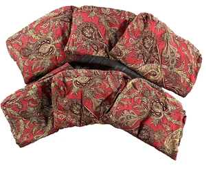 Pottery Barn Caroline Paisley weinrot Beistellstuhl Schonbezüge 6er Set - Bild 1 von 8
