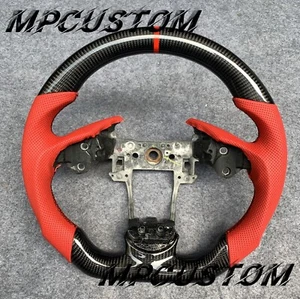 Ship now USA 100% Real Carbon Fiber Steering Wheel fit For Acura TL 2009-2014 - Picture 1 of 13
