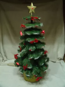 OLDER MUSICAL GROWING CHRISTMAS TREE LIGHTED ANIMATED W/ORIGINAL BOX - Picture 1 of 12