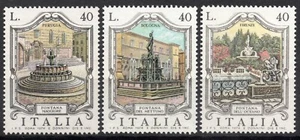 #1166-#1168 SG1418-SG1420 1974 ITALIA Fuentes de Italia (2ª serie), MNH - Imagen 1 de 2