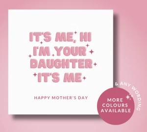 Taylor Swift Mother's Day Card, Mother's Day Card From Daughter - Picture 1 of 12