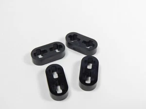 LEGO 4 Black 1x2 Thin Technic Liftarms Beams H13 - Picture 1 of 1