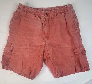 Tommy Bahama Men's Shorts Med Linen Blend Coral Draw String Relaxed Fit Waist 30 - Picture 1 of 8