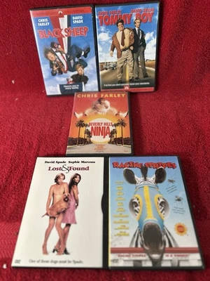 Chris Farley / David Spade 5 DVD Beverly Hills Ninja Black Sheep Tommy Boy Lost - Image 1 of 3
