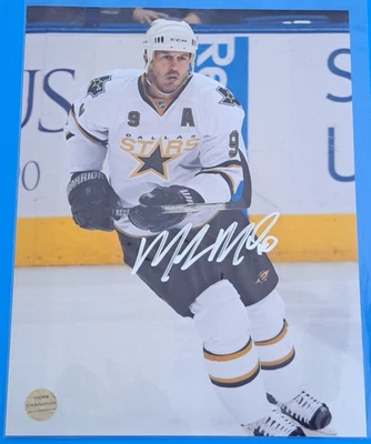 Mike Modano Signed 8.5x11 Photo Dallas Stars AUTOGRAPH COA AUTO Elite 1032808 - Image 1 of 4