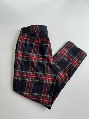 Talbots Hampshire Tobillo Multicolor Cuadros Oficina Vestido Pantalones Vacaciones Navidad 6 Foto 1 de 4