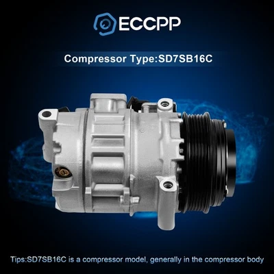 Compresor de aire acondicionado para Mercedes-Benz C230 CL500 Dodge Sprinter Chrysler Crossfire Foto 1 de 4