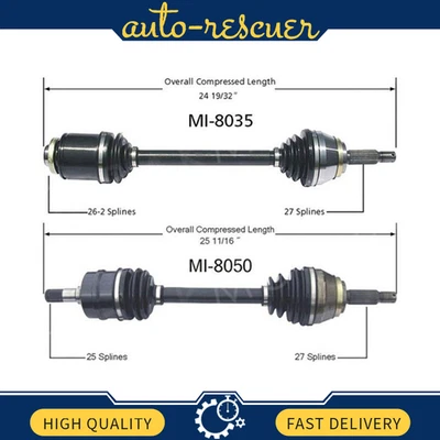 NUEVO Juego SurTrack de 2 ejes delanteros CV para Mitsubishi 3000GT Dodge Stealth tracción delantera Foto 1 de 3
