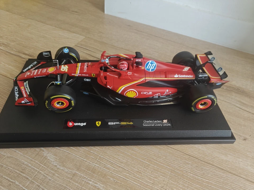 BURAGO BU16815-L Ferrari F1 SF-24 Team Scuderia Ferrari N 16 Season 2024 Charles