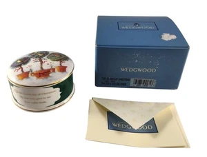 Caja de porcelana Wedgwood Doce días de Navidad "Cuatro pájaros Collie" con caja-DEFECTUOSA - Imagen 1 de 13
