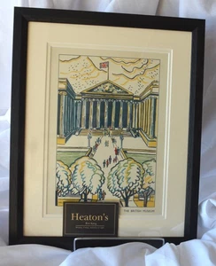 British Museum  , London " by Helen Carstairs 1938 Original  Framed - Picture 1 of 1