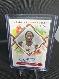 2023-24 Topps Motif Immanuel Quickley Headline Signatures /25 🏀💎🔥 Raptors - Picture 1 of 2