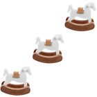 3 Count Doll House Rocking-chair Model Dollhouse Accessories Furniture