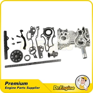 Kit de cadena de distribución con cubierta de cadena de distribución para camioneta Toyota 85-95 2,4 L 22R 22RE - Imagen 1 de 10