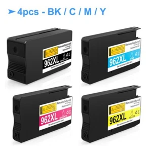 4PC 962XL Ink Cartridge For HP OfficeJet Pro 9010 9012 9015 9016 9020 9025 9026 - Picture 1 of 9