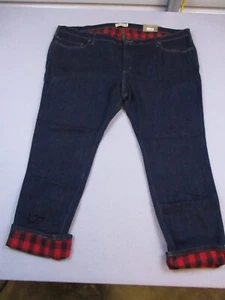 Womens Carhartt Rugged Flex Flannel Lined Jeans Straight Leg Plus Sz 26W - Picture 1 of 14