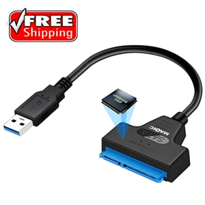 Câble adaptateur de disque dur USB 3.0 à 2,5" SATA III/Convertisseur SATA vers USB - Photo 1/8