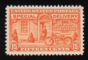 TOP ORIGINAL SCOTT #E13 SS-VZ POSTFRISCH OG NH 1925 DEEP ORANGE SONDERLIEFERUNG - Bild 1 von 2