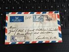 Gold Coast 1950 GVI Registered Letter from Accra to London SG140/143