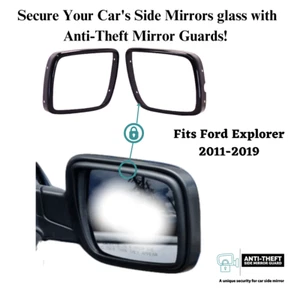 Anti-Theft side Mirror Guard Fits Ford Explorer 2011-2019 (Mirror Locks) - Picture 1 of 8