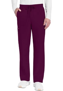 Cherokee Scrubs Men's Mid-Rise Zip Fly Straight Leg Short Pant CK279AS WIN Wine - Picture 1 of 2