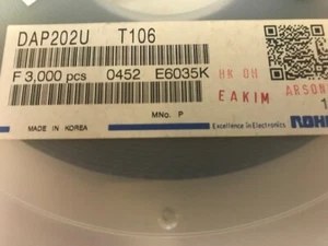 DAP202UT106 DUAL DIODE ARRAY UMT SMD ROHM X 3000pcs - Picture 1 of 2