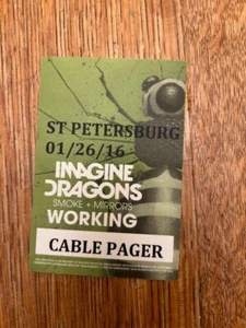 Imagine Dragons Working Passes 2016 Smoke+ Mirror Tour Cable Pager Authentic New - Picture 1 of 1