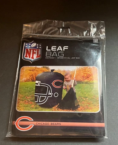 Chicago Bears NFL Leaf Bag Helmet Stuff-a-Helmet 39" x 58" x 1.5 mil - New! Cover