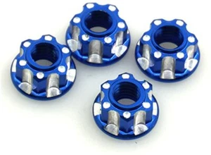 Rc Car Aluminium Wheel Nuts For Tamiya Brat Blackfoot Monster Beetle Hotshot - Picture 1 of 2