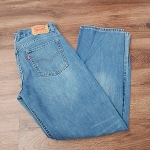 Levi's 505 Blue Denim Jeans Boys Size 18 Straight - 28 x 28 - Picture 1 of 8