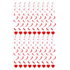 18 Pcs Rot PVC Valentinstag Herz Girlande Party-Swirl-Dekorationen