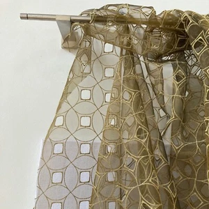 "stoffdesign!"SALE% COCO CS *3,25 Meter hoch bronze Voile bestickt Nya Nordiska - Bild 1 von 10