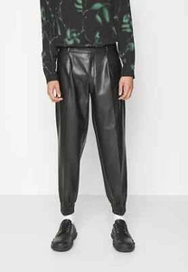 Men Real Leather Pants with Narrow Bottom Unique Leather Trouser - Picture 1 of 4